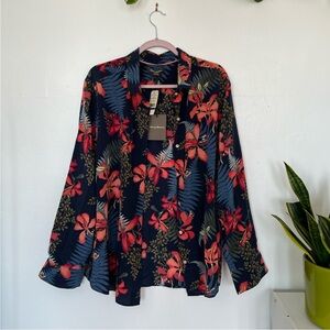 Silk shirt floral print long sleeve Tommy Bahama